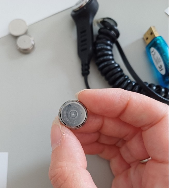 Humidity and temperature buttons can discreetly help protect collections.