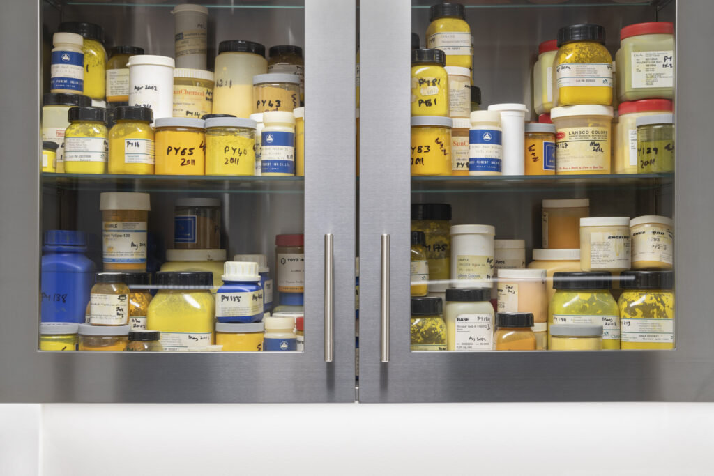 Yellow pigment collection