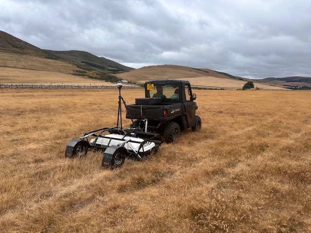 ATV and GPR equipment in use